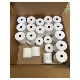 Partial Case of 3' x 165' White Bond Cash Register