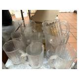 Clear Plastic Beverage Pitchers - Multiple Sizes