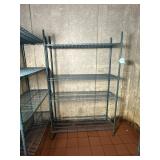 48' Epoxy Coated Wire Shelving Unit