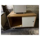 Woodgrain Storage Cabinet with Sliding Door