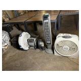 Assorted Fans, Air Movers & Portable Heater Lot