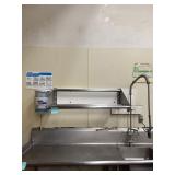Wall-Mounted Commercial Dish Drying Rack - 4-Rail