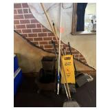 Mop Bucket & Cleaning Supplies Lot