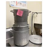 4 Aluminum Stock Pots w/ Lid ï¿½ Assorted Sizes