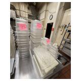 12 1/3-Size Plastic Food Pans w/ Lids