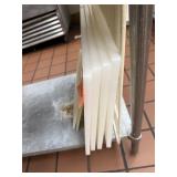 6 White Poly Commercial Cutting Boards