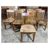 Wood Restaurant Dining Chairs (9)