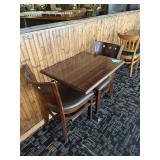 Rectangular Wood Dining Table w/ 2 Chairs