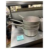 4 Aluminum Sauce Pans