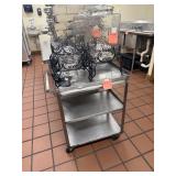 Stainless Steel 3-Tier Rolling Utility Cart