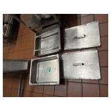 Stainless Steam Table Insets w/ 2 Lids