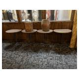 3 Round Cafe Tables - 30' Tops