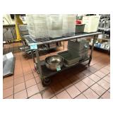 2-Tier Stainless Steel Prep Table w/  Undershelf