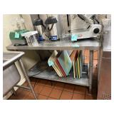 60' Stainless Steel Prep Table w/ Lower Shelf