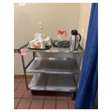 30' Stainless Steel Rolling Utility Cart