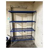 48' Galvanized Coated Wire Shelving Unit