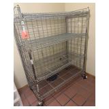 48' Chrome Wire Security Shelving Unit