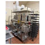 Chrome Wire Shelving Unit, 60' Wide
