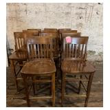 Wood Restaurant Bar Stools (11)
