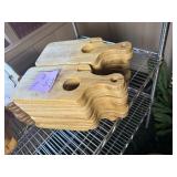 Wood Bread Boards with Knife Slot, Set of 20