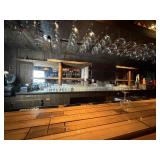 Back Bar Wood Shelving & Stained Glass