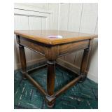 Pair of Square Wood Side Tables