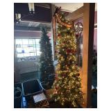 Decorated Artificial Christmas Tree with Lights