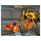 Fall Pumpkin Decor & Floral Arrangement