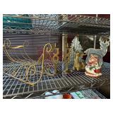 Christmas Decor Lot, Sleighs & More