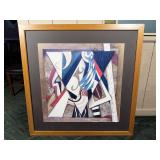 Framed Abstract Geometric Wall Art