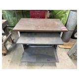 Rolling Industrial Metal Desk Cabinet Workstation