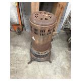 Metal Cylinder Parlor Stove Shell Decor