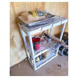 Set of 2 Plastic Utility Storage Shelves - Gray &