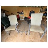 3-Piece Outdoor Patio Set - 2 Chairs & Glass Table