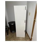 Tall White 3-Door Utility Storage Cabinet / Pantry