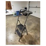 2-Step Folding Steel Step Stool w/ Project Tray