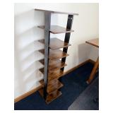 Industrial 8-Tier Wooden Shoe Organizer & Storage