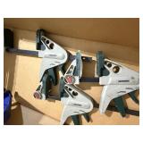 Set of 5 One-Handed Bar Clamps - Masterforce & Irw