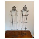 Wrought Iron Wall Hanging Multi-Plate Display