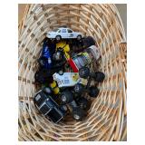 Toy Cars, Trucks & Motorcycles Basket Lot