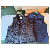 Women's Quilted Vests Lot of 2