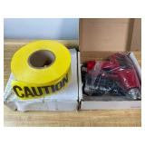 Electric Heat Gun in Box & Yellow Caution Tape