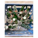 7UP & Dr Pepper Glass Soda Bottles