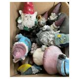Garden Gnome Resin Figurine Multi Item Box Lot