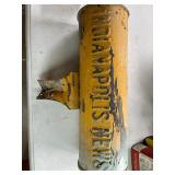 Vintage Indianapolis News Metal Newspaper Tube
