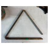 Chuck Wagon Dinner Bell Steel Triangle Instrument