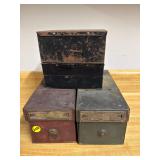 Metal Index File Drawers & Willson Metal Cases (4)