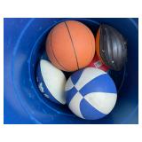 Assorted Basketballs, Footballs & Sports Balls