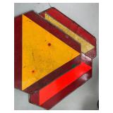 3 Heavy Metal Slow Moving Vehicle SMV Signs