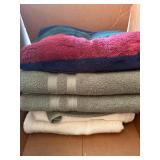 Bath & Beach Towel Lot 7 Striped & Solid Cotton